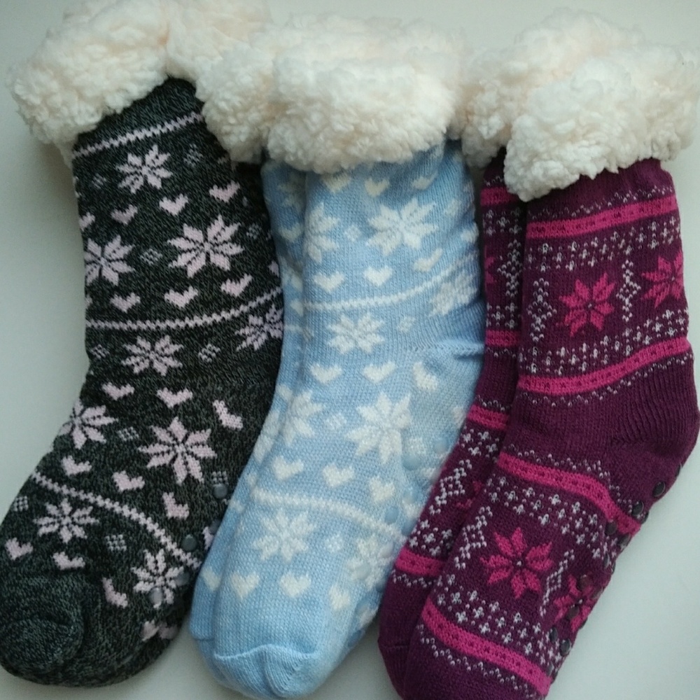 LAST ONE! The Ultimate Sherpa Lined Cabin Socks - Picture 3 of 5